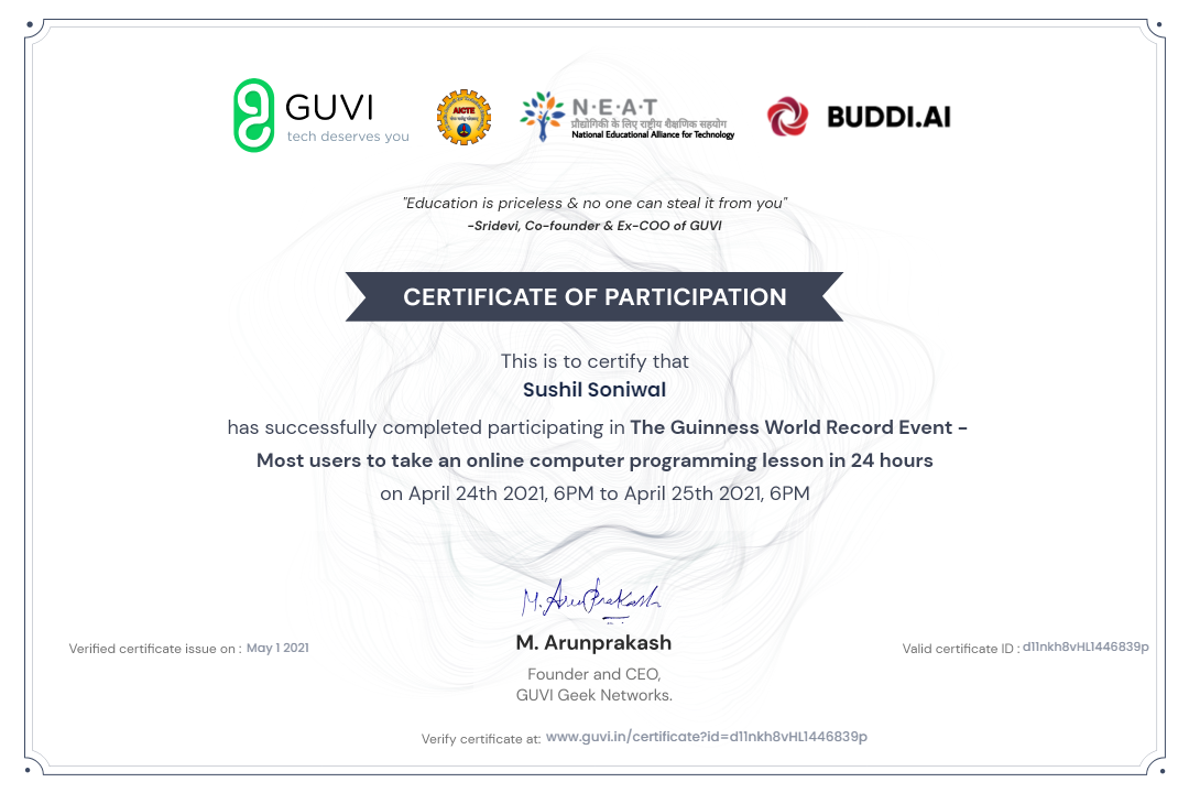 Certificate 6